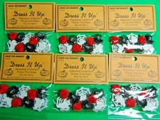 (6) DRESS IT UP THINGS THAT MAKE YOU GO BOO HALLOWEEN NOVELTY CRAFT BUTTON LOT