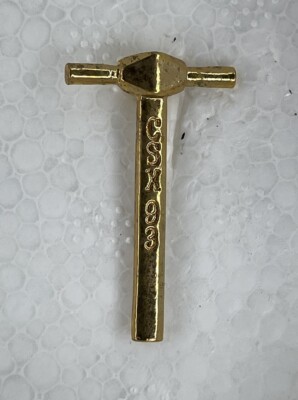 Train Engineer Pin CSX 93 Hammer Lapel Hat Pin Locomotive Engineer Railroad Train ...