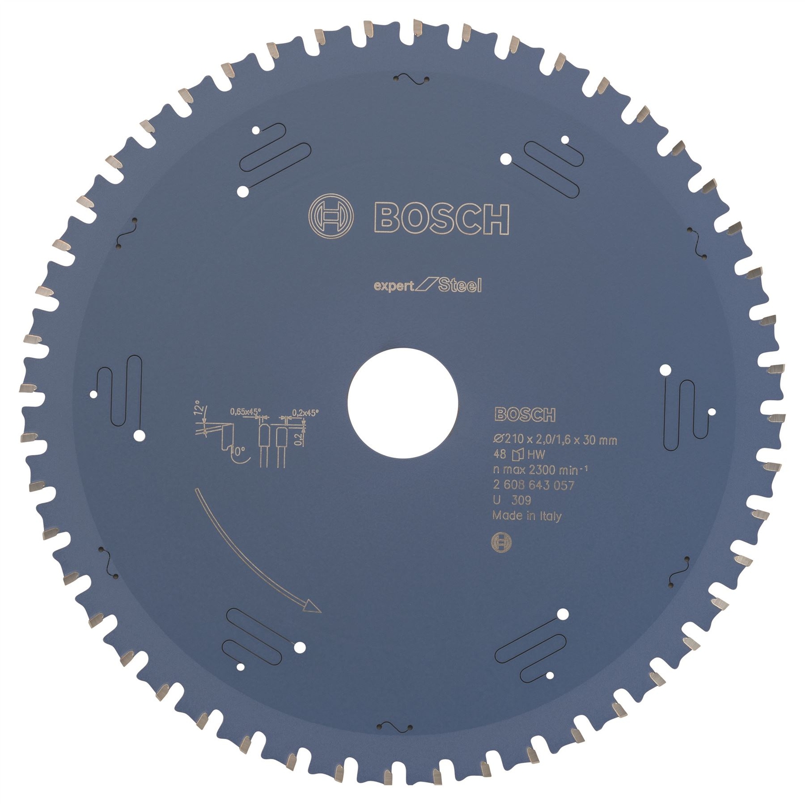 Bosch Circular saw blade Expert Steel 210x30x2,0 mm, 48 2608643057