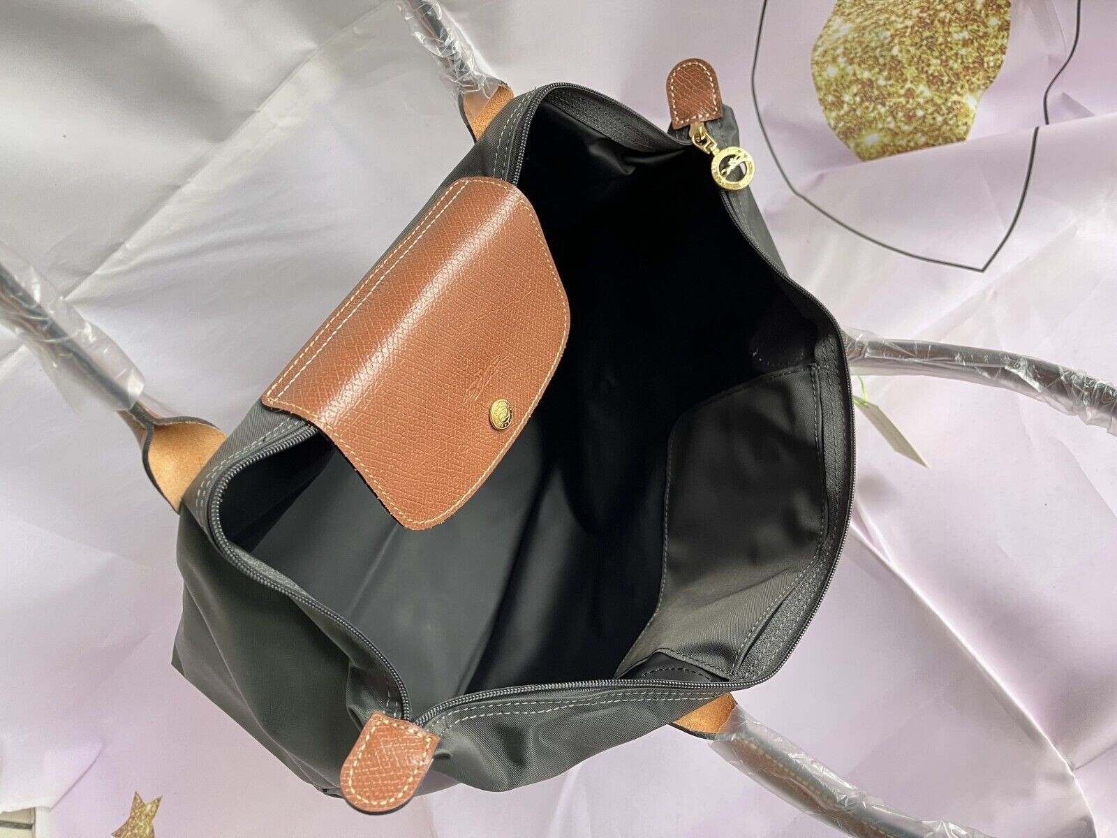 NEW Longchamp Le Pliage tote bag Grey Large L eBay