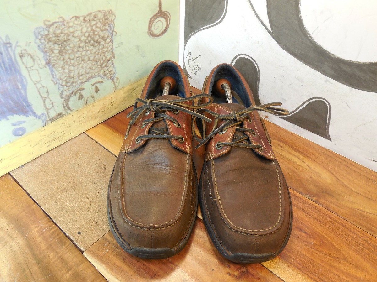 Timberland Brown Leather Boat Shoes Men's 10.5M #79232 | eBay