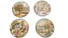 Currier And Ives Four Plate Collection Set — photo 1