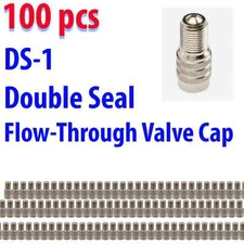 Haltec DS-1 Double Seal Flow-Through Valve Cap Pack of 100
