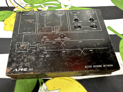 ALPINE 3653 electronic active dividing network working old school