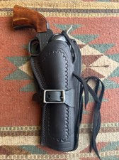 Western Fast Draw Holster Black Fit Colt SAA 1873 Uberti 4.75 Ruger Vaquero 4.62