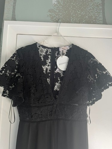 Black boohoo occasion jumpsuit Size 10 Brand new with tags - Picture 3 of 3