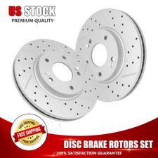 Front Brake Rotors for Hyundai Venue Kona Elantra Veloster Kia 14-16 Forte Soul