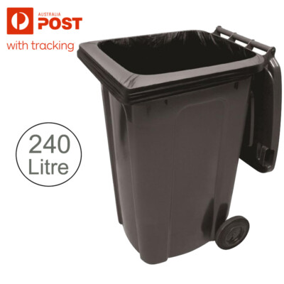 240 Litre Wheelie Bin Liners Garbage Bags Black HDPE Council Wheelie Bin  Liners