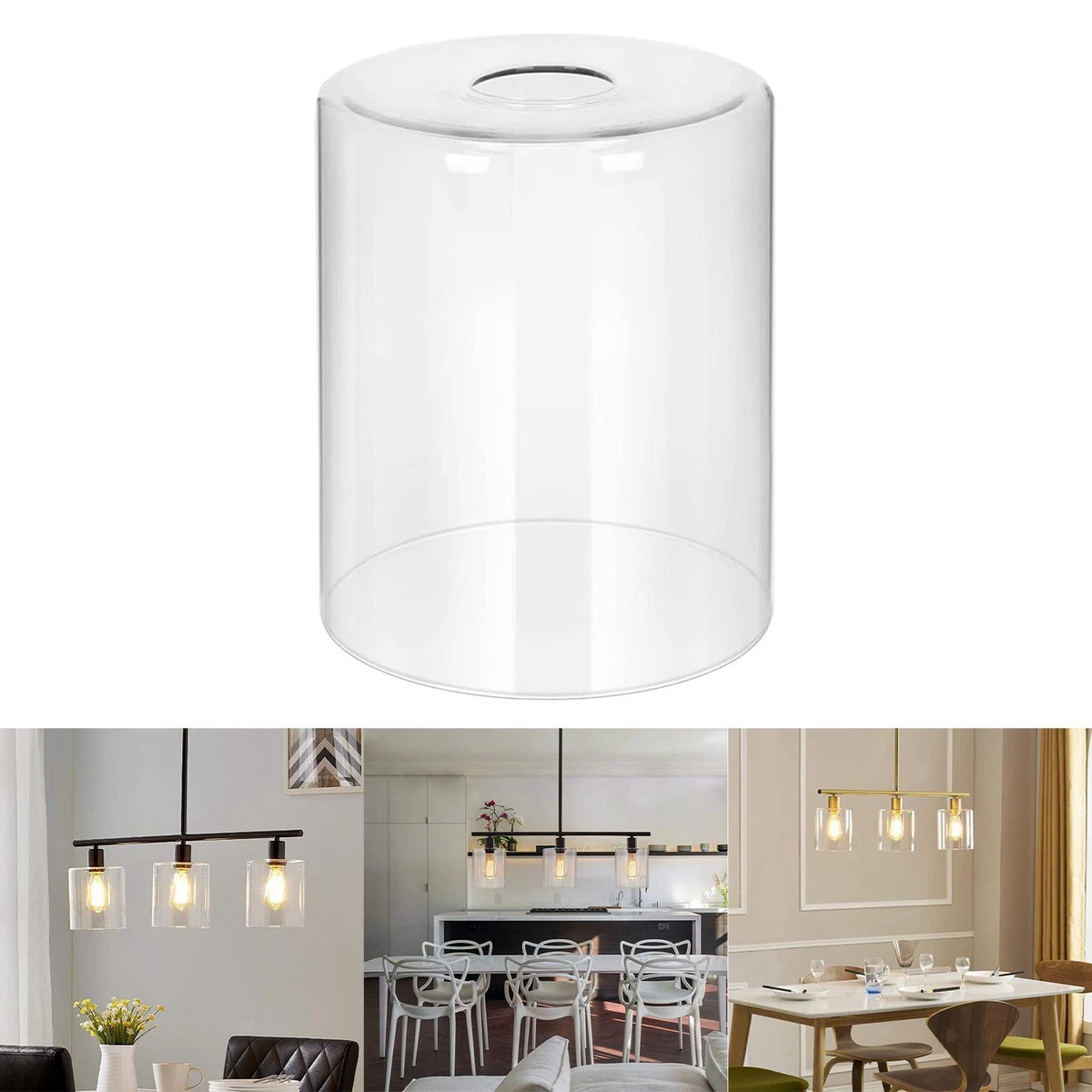 Glass tube cheap lamp shades