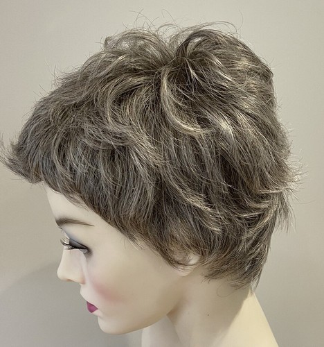 Short Cut Wig By Natural Image, Platinum Grey - Picture 2 of 10