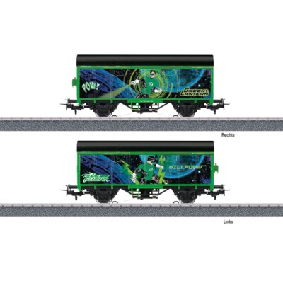 Märklin H0 44830 - Start up Ged. Güterwagen Green Lantern (inkl. Figur)  Neuware