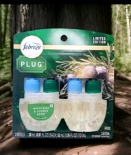 2 Pack Febreze White Juniper Berry Scented Oil Refills Limited Edition