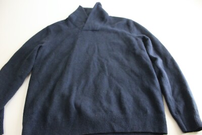 Banana Republic Eco Thick Cotton Blend Collar SWEATER XL Extra Large Length 32