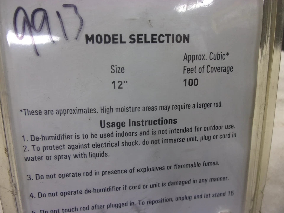 Liberty Gun Safe Gabinete Deshumidificador Elemento Calefactor Varilla 12" 120 V 7 W E220099 Foto 3 de 4