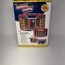 Battery Daddy 180 Battery Storage Case Organizer with Tester - New System