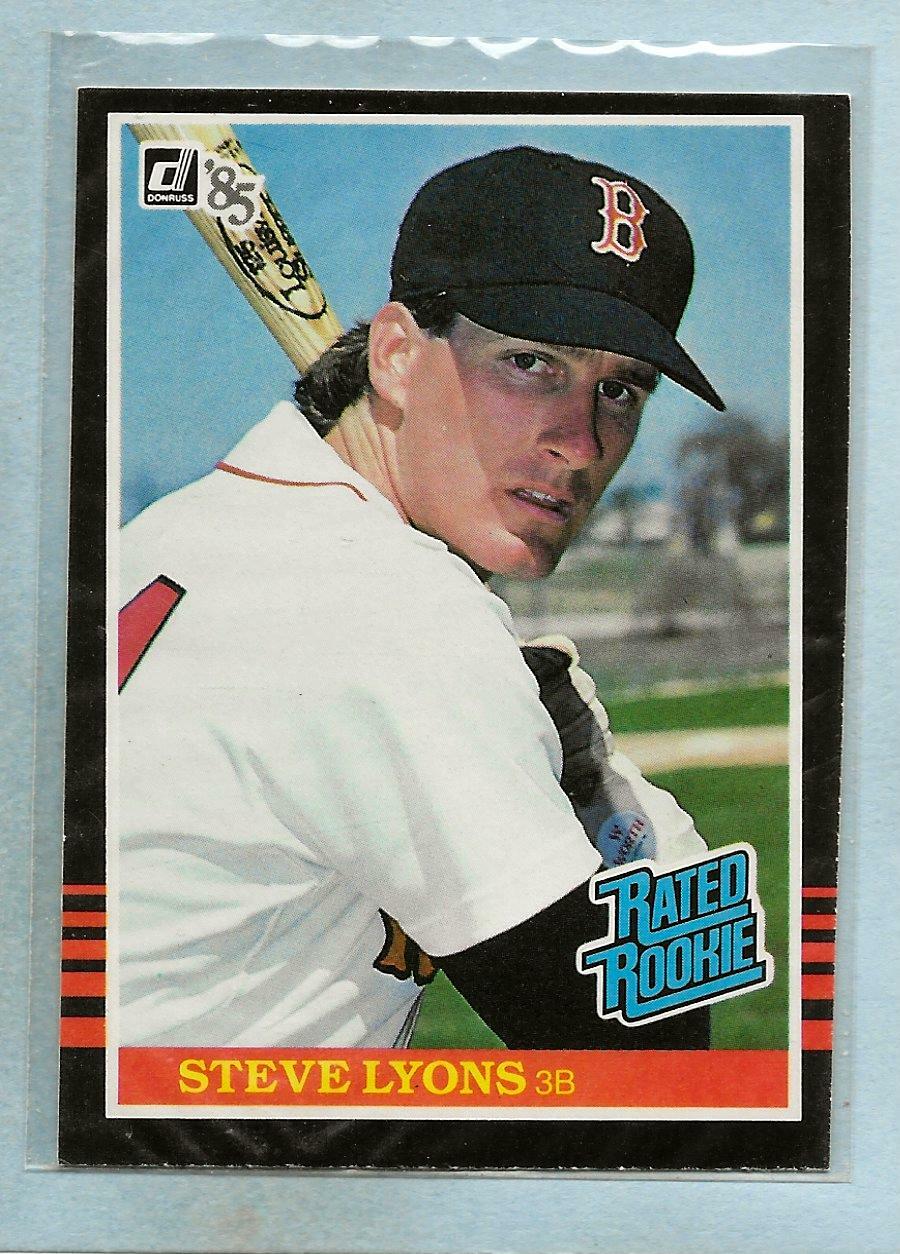 STEVE LYONS - 1985 Donruss - "Rated Rookie" - #29 - Red Sox -  $1.00 Shipping
