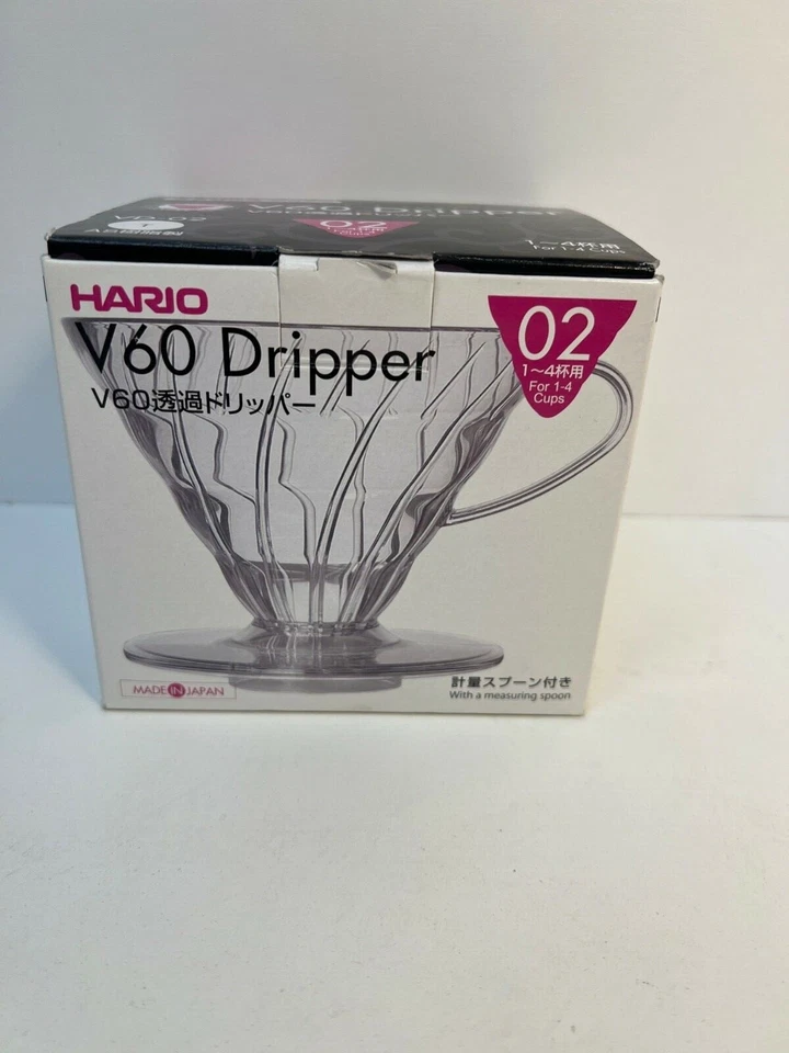 Hario V60 Plastic Coffee  Dripper Size 02 White - Image 4 of 4