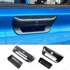 Carbon Fiber Car Rear Trunk Door Handle Trim Cover For Dodge Ram 1500 2023 2024