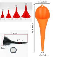 6-Pack Large Multi-Purpose Funnels for Oil Fuel Fluids Liquid Auto Car Vehicle