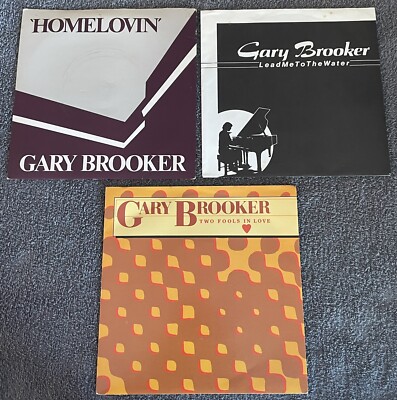 GARY BROOKER - 7'' EP Lot: Homelovin'/ Lead me to Water/ 2 Fools in Love/ CLEANED