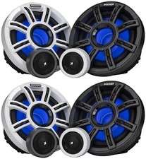  4 KICKER 51MSS65 6.5" 200 Watt Premium Marine Component Speakers 4-Ohm MSS65