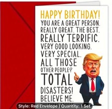 Trump Birthday Card - Funny. Fast Shipping 