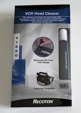 NEW NIP Recoton VCR Head Cleaner - Non Abrasive Wet System for VHS/Camcorder