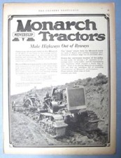 10X15 Original 1924 Monarch Neverslip Tractor MAKE HIGHWAYS OUT OF BYWAYS