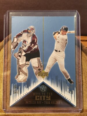 PATRICK ROY TODD HELTON 2002-03 Upper Deck Keys to the City #K6 Colorado JM