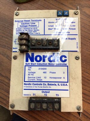Nordic Control NORDIC Soft Start Induction Motor Controller 460V 3-PHASE 5HP (VR9) | eBay
