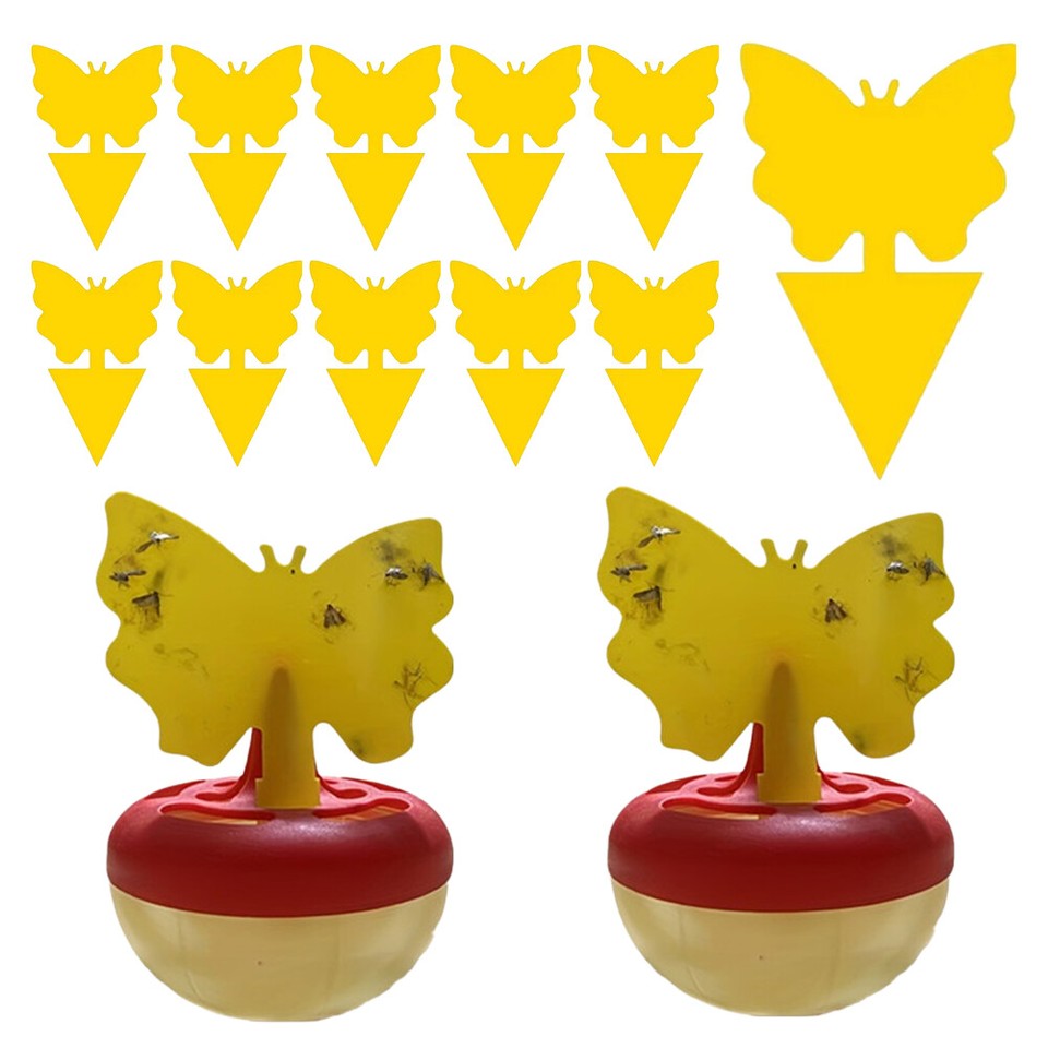 2Pcs Fruit Fly Traps Gnat Killer Catcher Gnat Trap and Effective Fruit