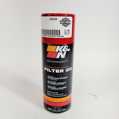 K&N Engineering 99-0516 Air Filter Oil 12oz. Aerosol Can 12 Ounce 12oz 99882-88T