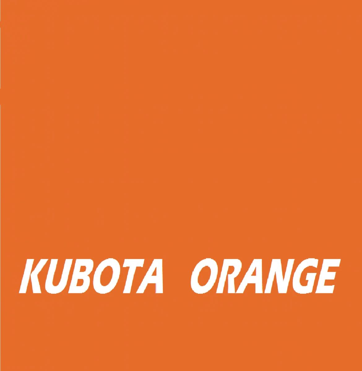 Kubota orange paint deals