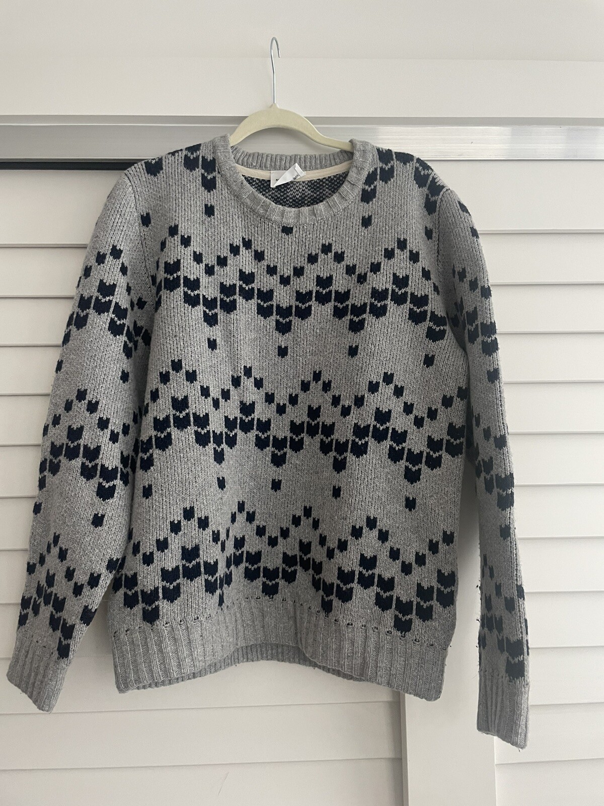 Norse Projects 100percent Wool Sweater Gray Size M