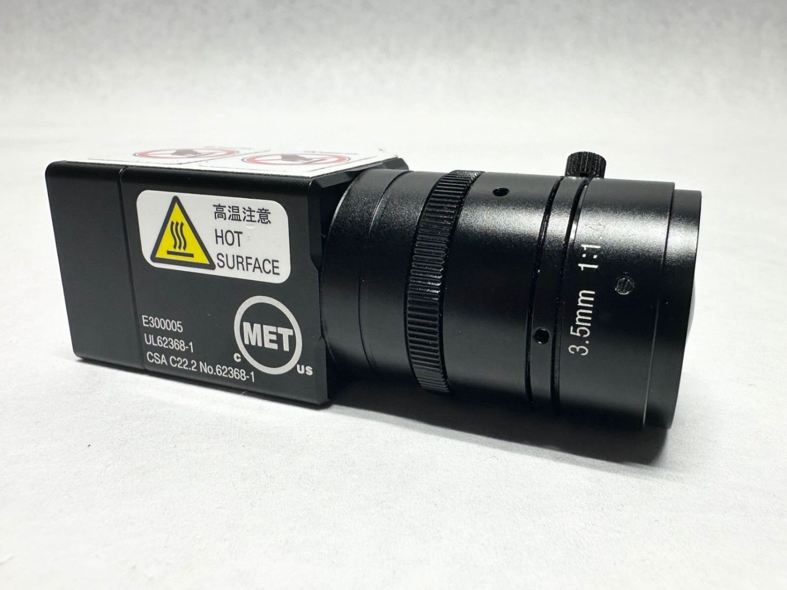 Omron Sentech STC-MCE132P0E-AR Industrial GigE Camera with Lens 3.5mm 1:1.4 Lens