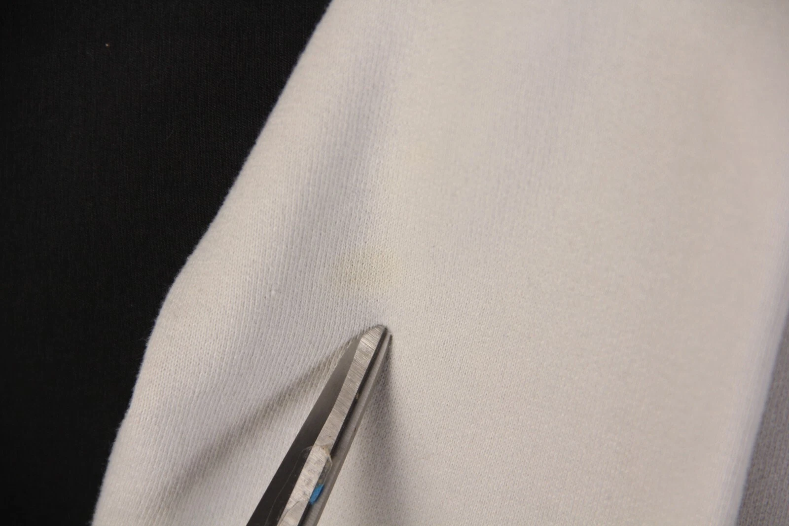 OFF WHITE Felpa con cappuccio vintage Y2K Abercrombie & Fitch donna grande crema logo collo diviso invecchiata