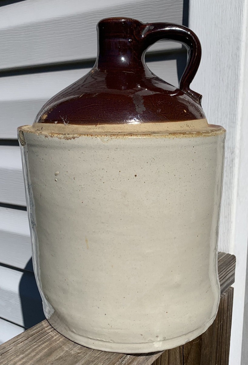 Vintage Stoneware Western Stoneware Maple Leaf Blue Stamped