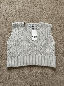zara knit sweater vest