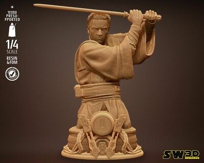 Obi-Wan Young Version Bust resin scale model kit unpainted 3d print