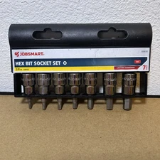 JOBSMART 7 Pc. SAE 3/8" DRIVE HEX BIT SOCKET SET 1038283 Tools, Mechanic