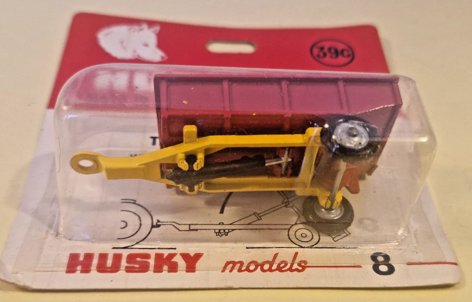 Husky Models No.8 Tipping Farm Trailer für Traktor/Modellauto, Neu auf Karte - Bild 2 von 4