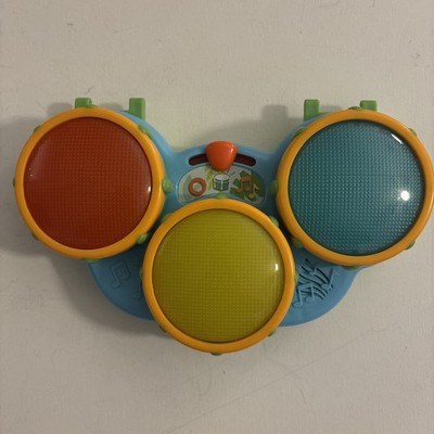 Bright Starts Safari Beats Musical Drum Toy with Lights, Ages 3 Months +