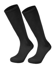 Kids Soccer Socks Toddler Baseball Softball 12-15 Years, 1 Pair Black