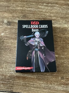 Dungeons And Dragons D&D Spellbook Cards Bard