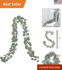 Eco-Friendly 6FT Eucalyptus Garland with 150 Leaves - Ideal for Rustic Weddings