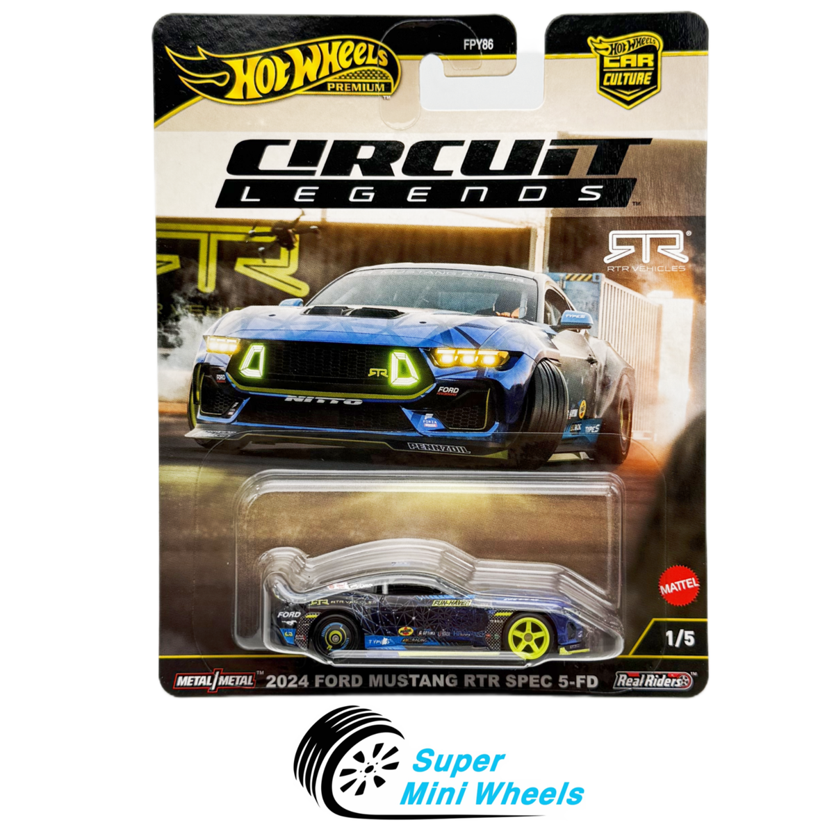 Hot Wheels 1:64 Car Culture 2024 Ford Mustang RTR SPEC 5-FD