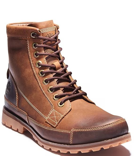 's Earthkeeper Leather Boots - Medium Brown