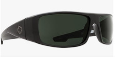 NEW Spy Logan Sunglasses-Black-Happy Gray Green Polarized Lens