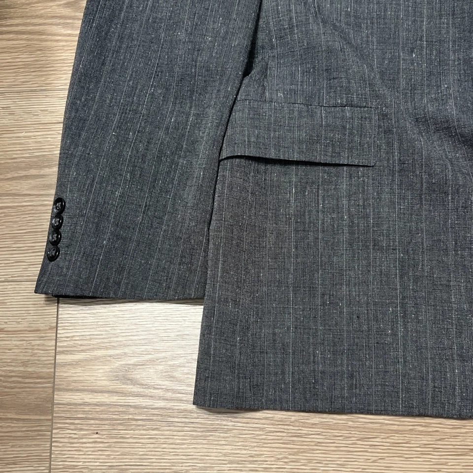 LACROSSE Hombre Gris Blazer Deportivo Abrigo Traje Chaqueta De Colección Talla 46L Foto 3 de 4