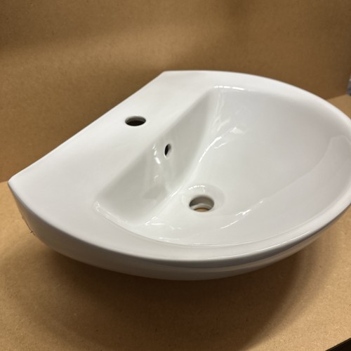 Lavabo Saneux Claudia 500 mm x 420 mm 1 orificio para grifo - montado en la pared - CL050B  - Imagen 3 de 14